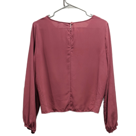 NY&Co Soho Jeans Front Tie with Back Keyhole Blouse - Picture 6 of 10